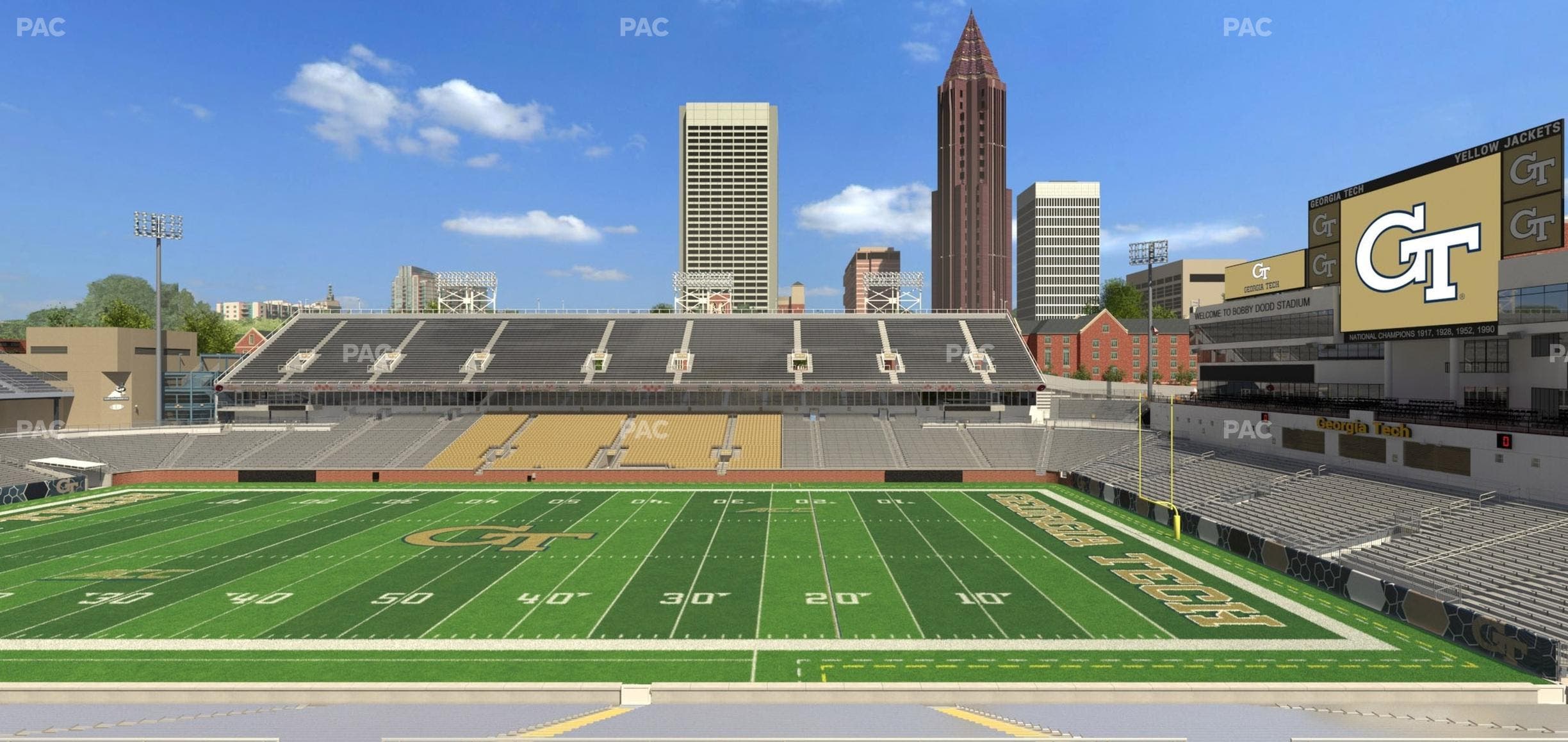 Bobby Dodd Stadium - Section 104 Seat View