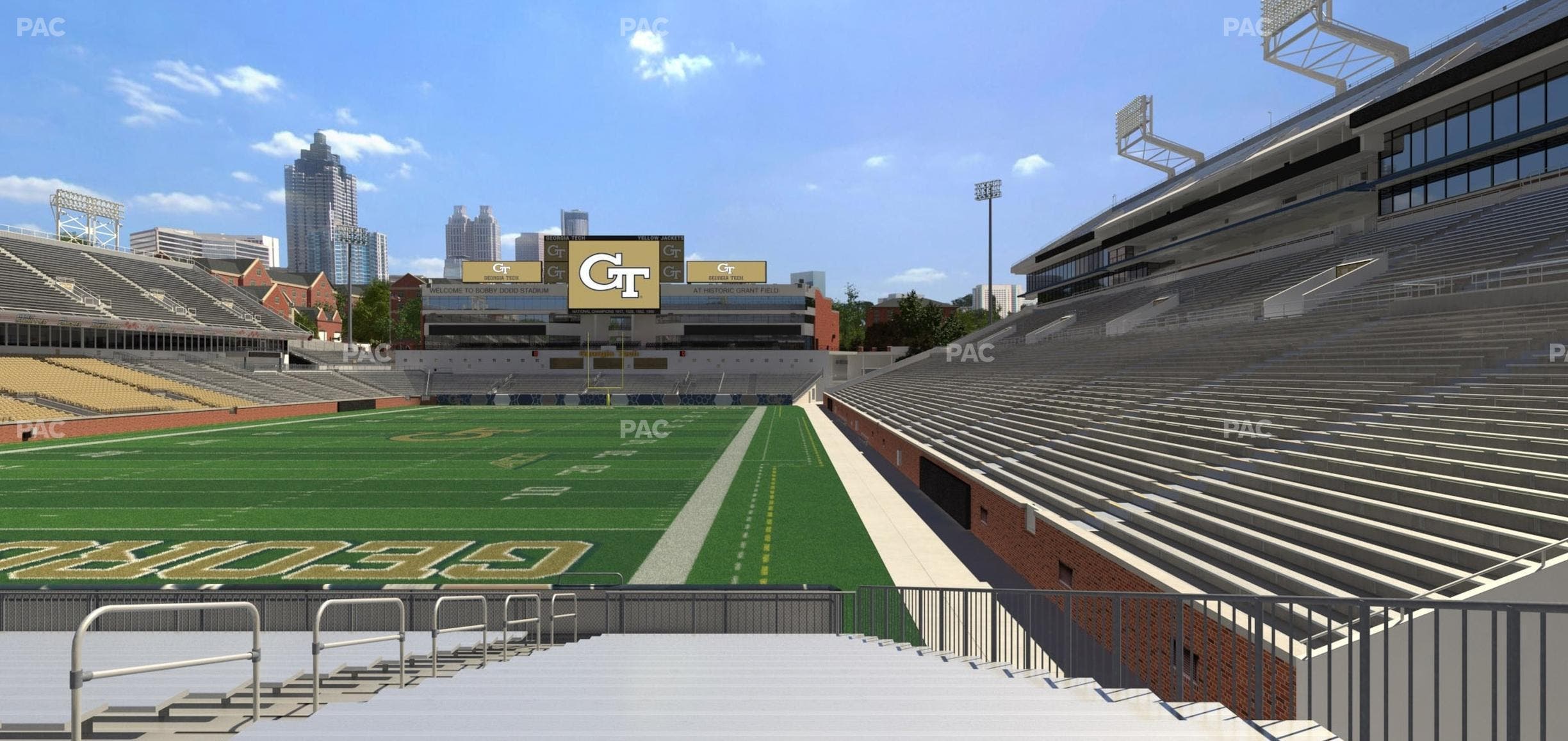 Bobby Dodd Stadium - Section 114 Upper Seat View