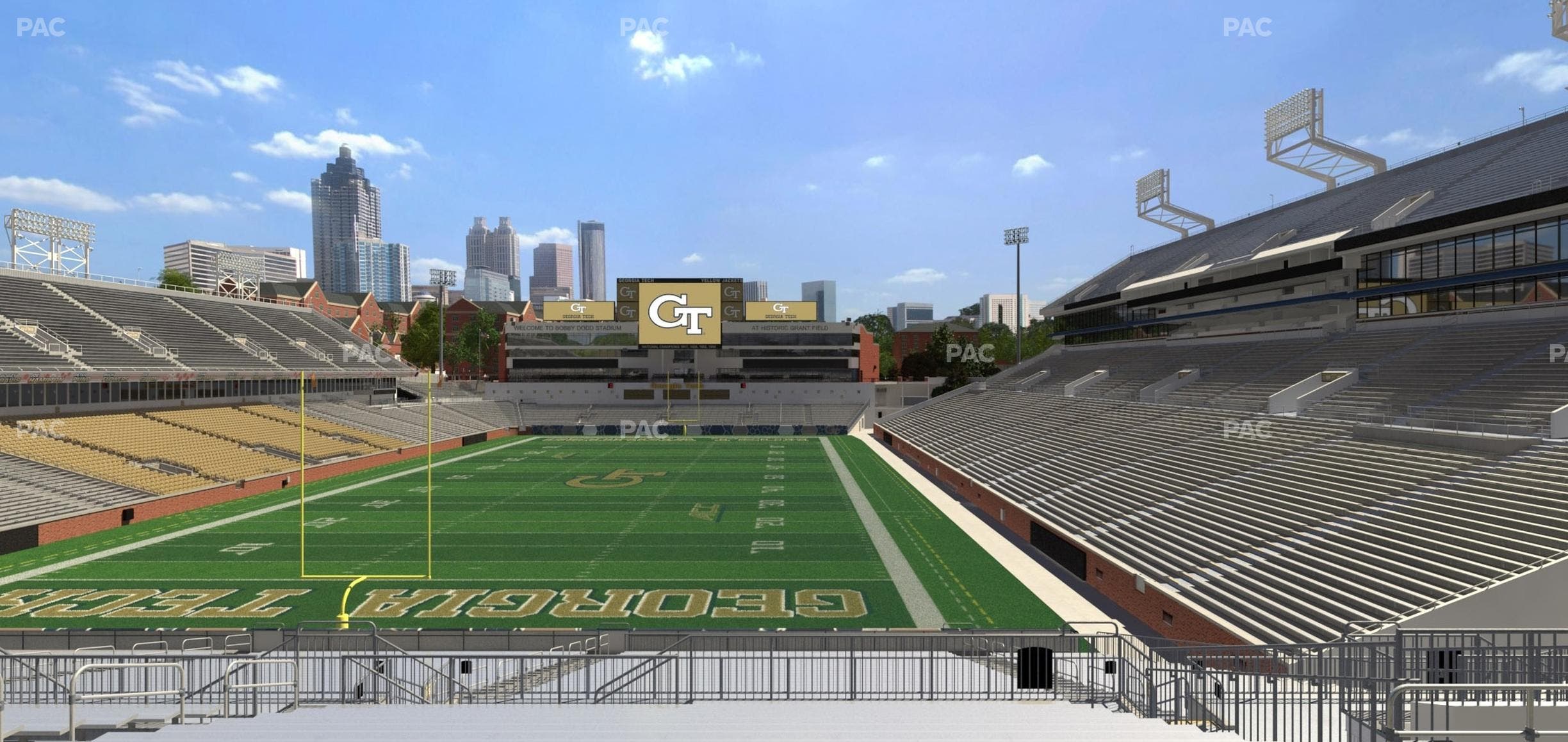 Bobby Dodd Stadium - Section 115 Lower Seat View