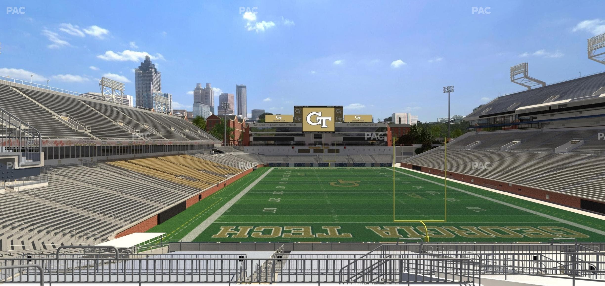 Bobby Dodd Stadium - Section 117 Lower Seat View