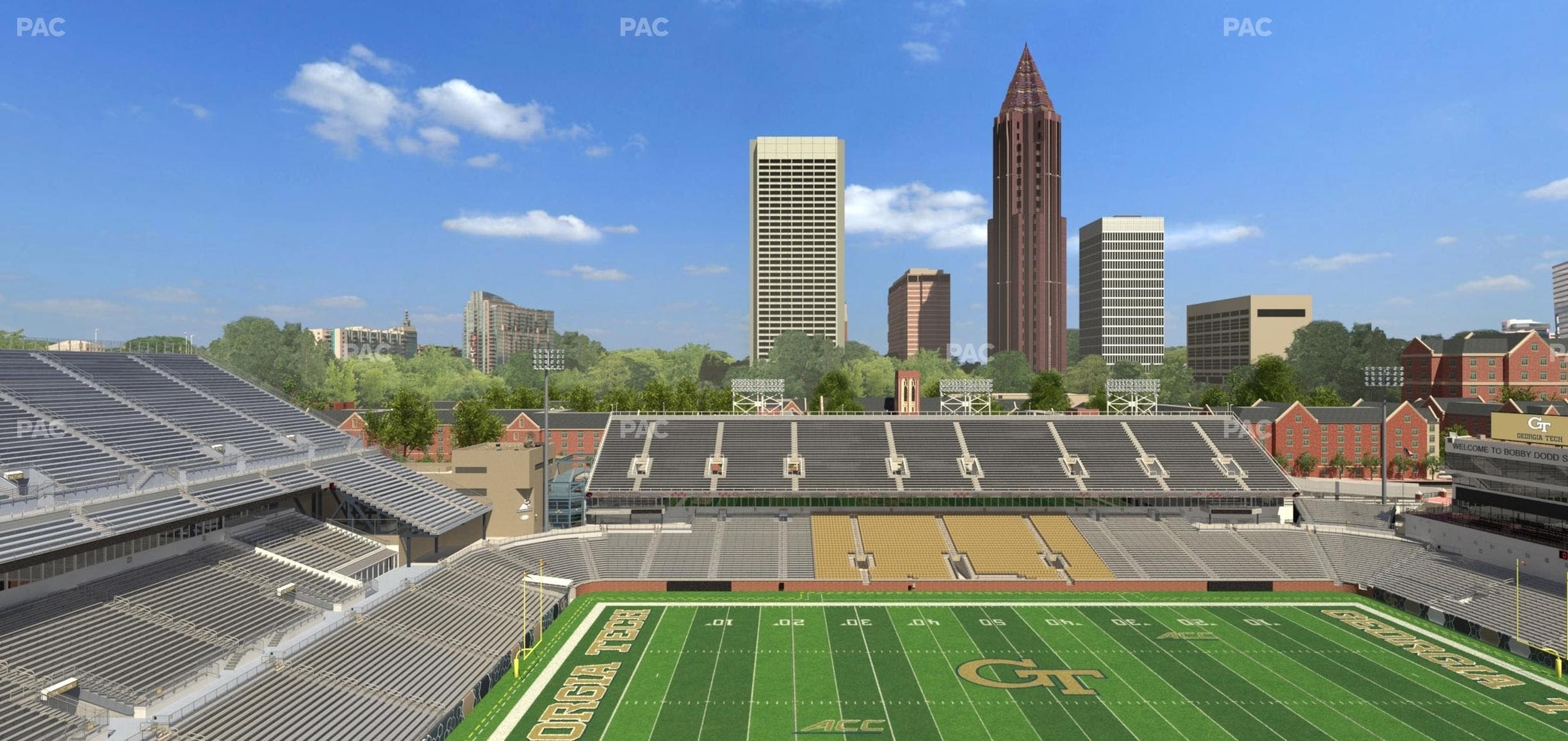 Bobby Dodd Stadium - Section 206 Upper Seat View