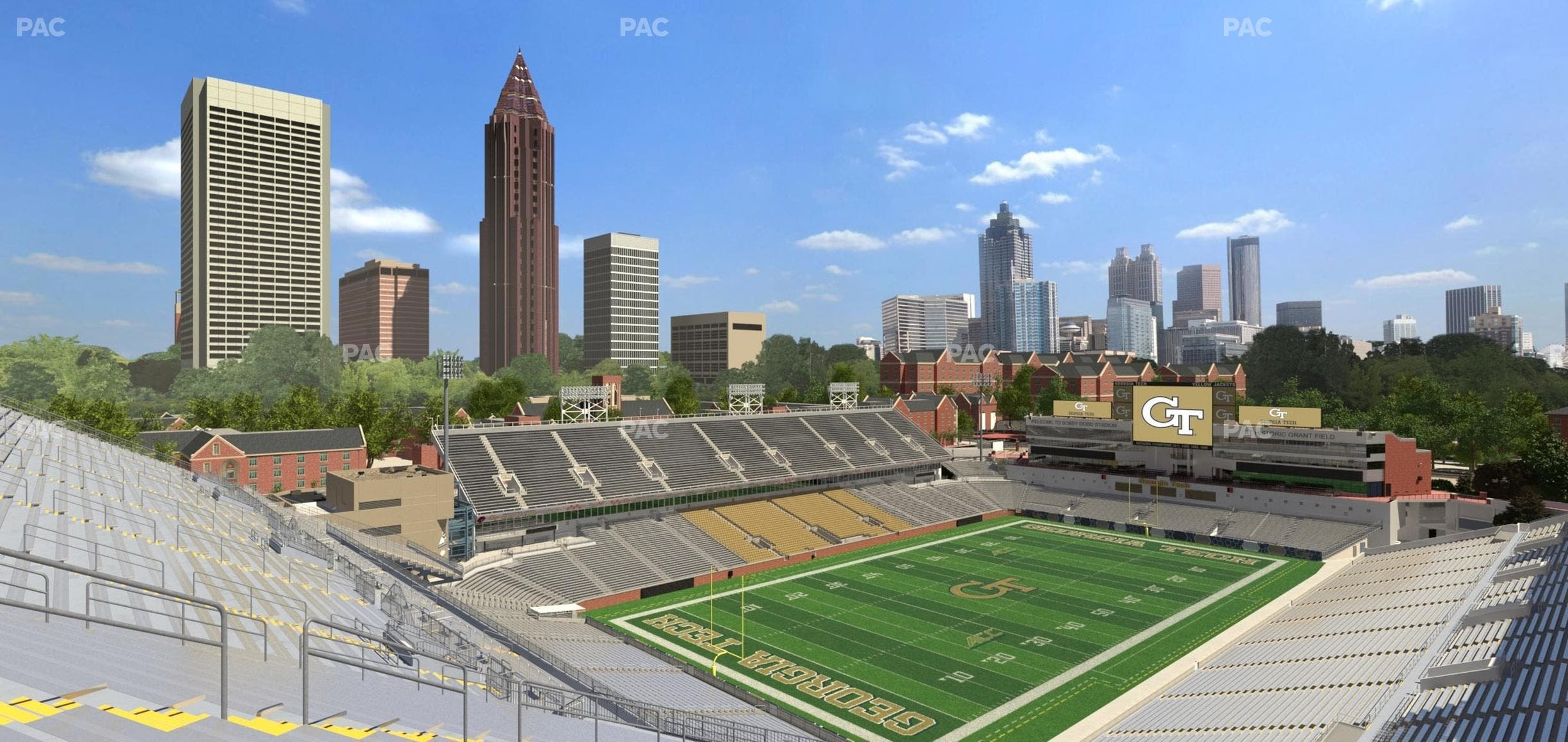 Bobby Dodd Stadium - Section 210 Seat View