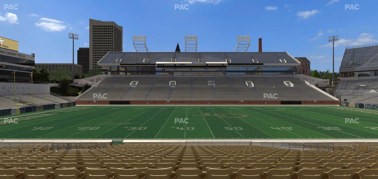 Bobby Dodd Stadium - Section Club 3 Seat View