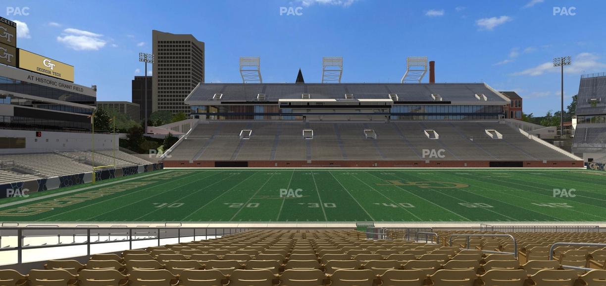 Bobby Dodd Stadium - Section Club 4 Seat View