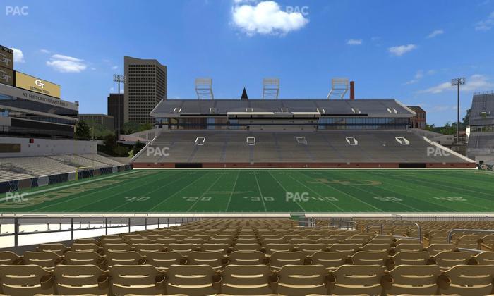 Bobby Dodd Stadium - Section Club 4 Seat View