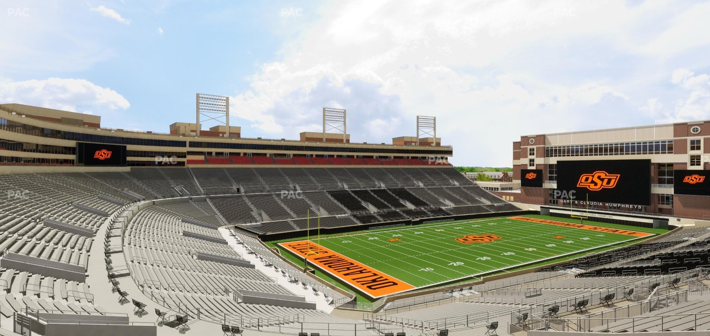 Boone Pickens Stadium - Section 214 Seat View