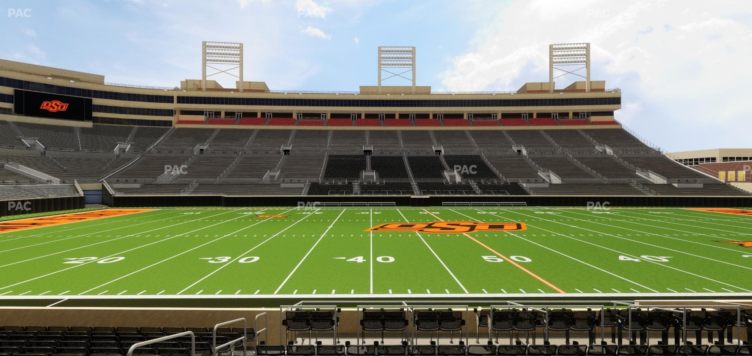 Boone Pickens Stadium - Section Upper Box 5 Seat View