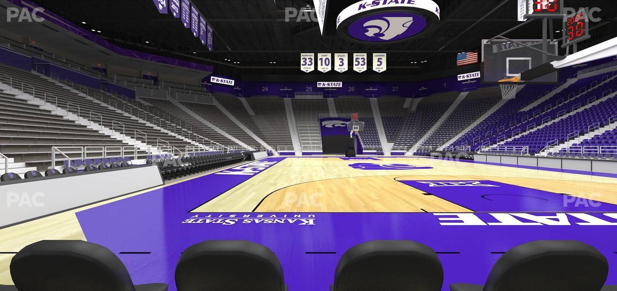 Bramlage Coliseum - Section Courtside 13 Seat View