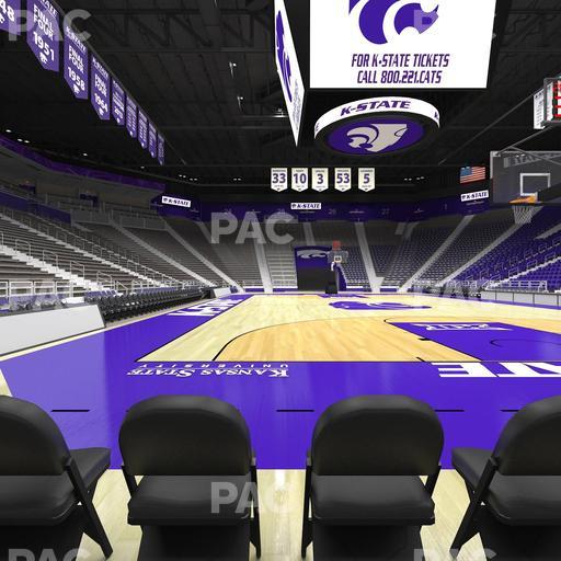 Bramlage Coliseum - Section Courtside 13 Seat View