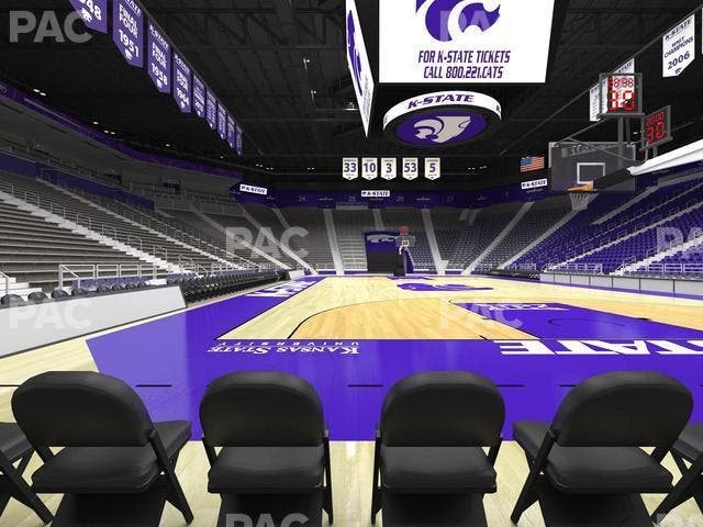 Bramlage Coliseum - Section Courtside 13 Seat View