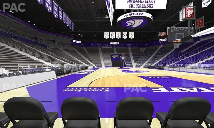 Bramlage Coliseum - Section Courtside 13 Seat View