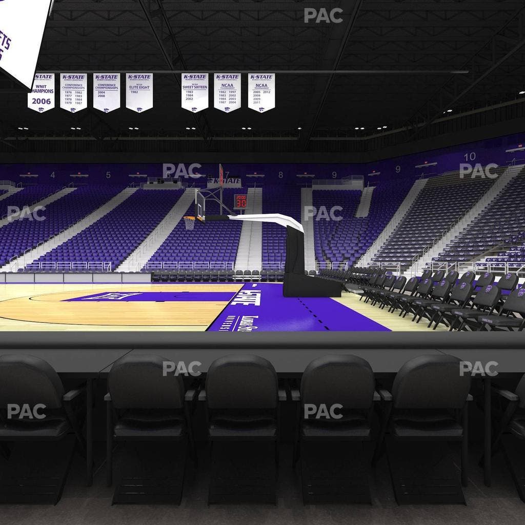 Bramlage Coliseum - Section Courtside 18 F Seat View