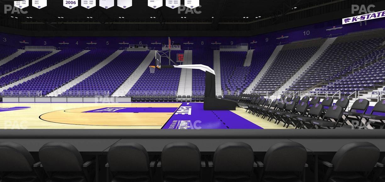 Bramlage Coliseum - Section Courtside 18 F Seat View