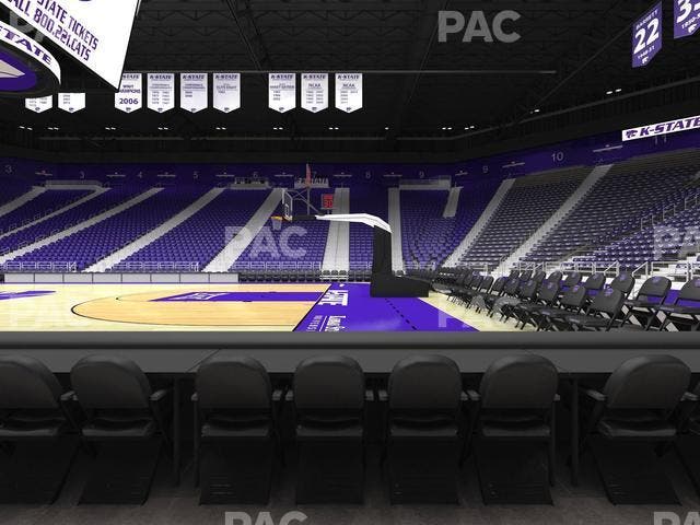 Bramlage Coliseum - Section Courtside 18 F Seat View