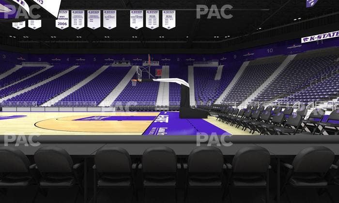 Bramlage Coliseum - Section Courtside 18 F Seat View