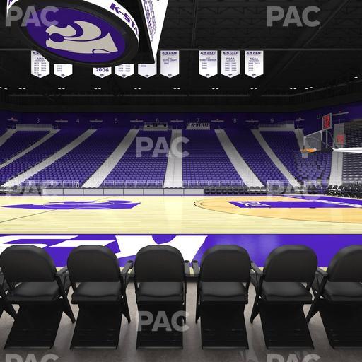 Bramlage Coliseum - Section Courtside 19 F Seat View