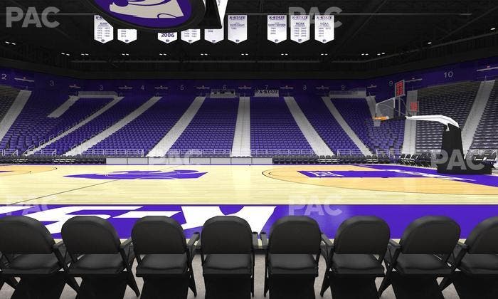 Bramlage Coliseum - Section Courtside 19 F Seat View