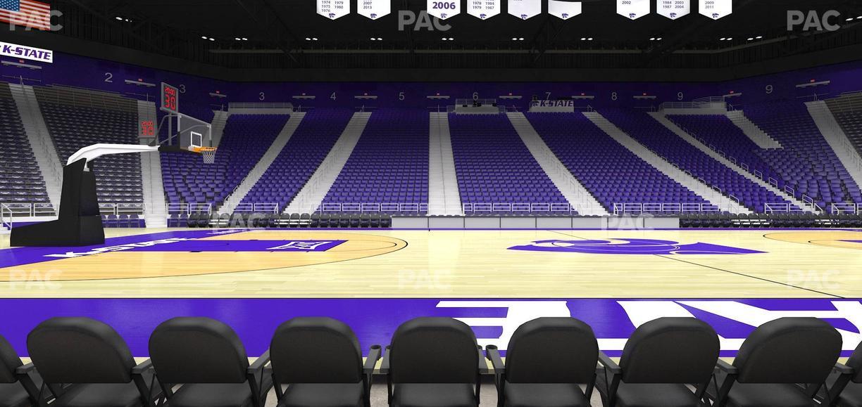 Bramlage Coliseum - Section Courtside 20 F Seat View