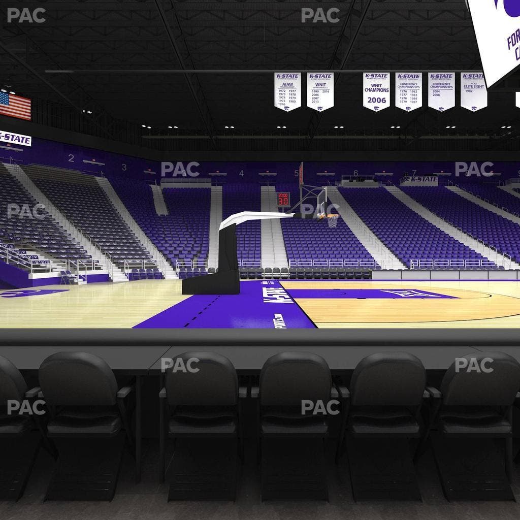 Bramlage Coliseum - Section Courtside 21 F Seat View