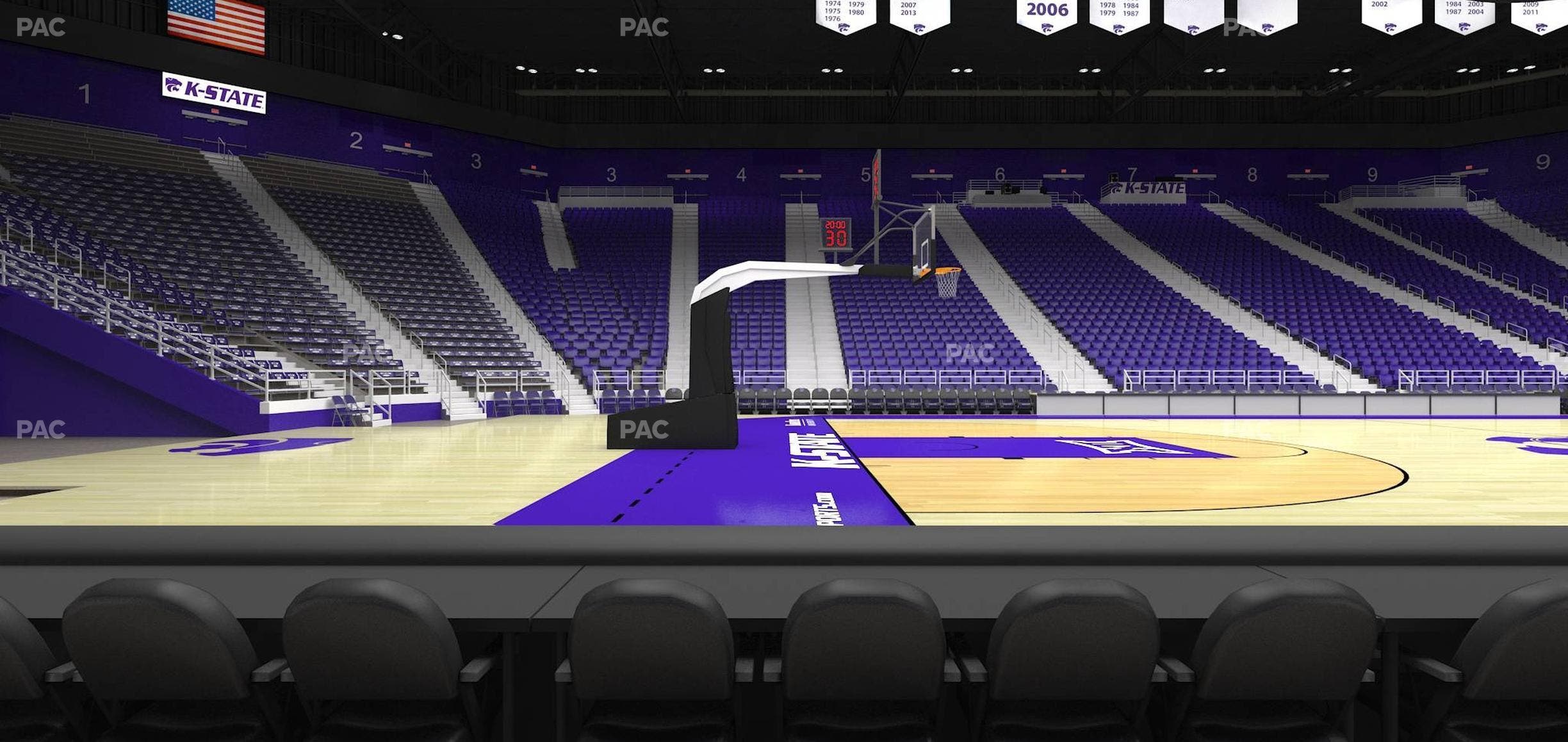 Bramlage Coliseum - Section Courtside 21 F Seat View