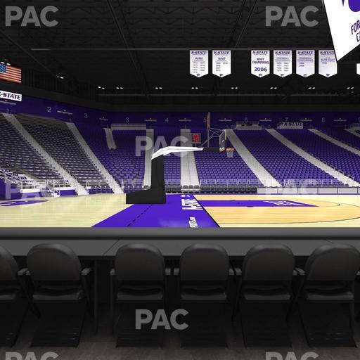 Bramlage Coliseum - Section Courtside 21 F Seat View