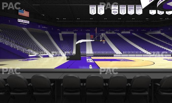 Bramlage Coliseum - Section Courtside 21 F Seat View