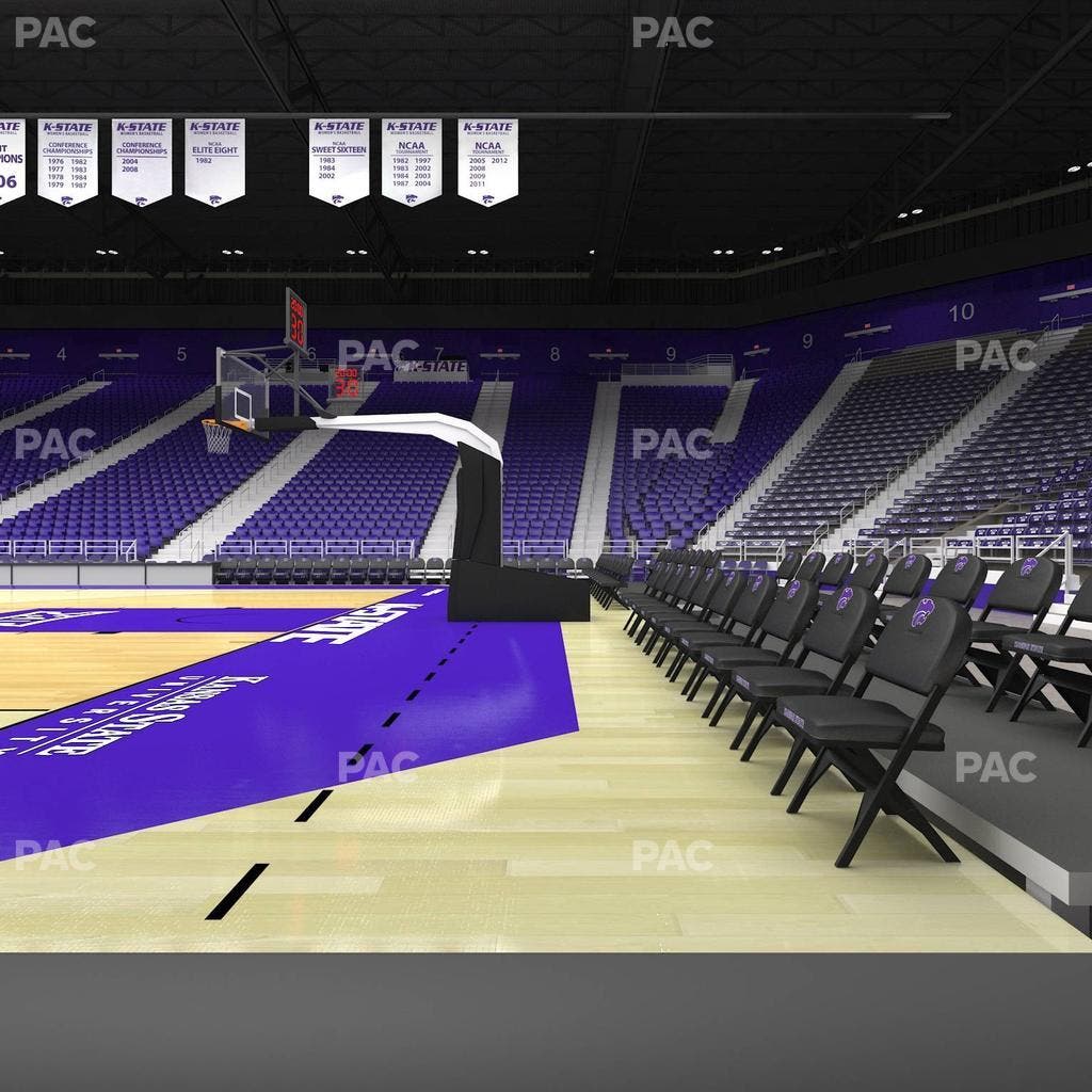 Bramlage Coliseum - Section Courtside Table 1 Seat View