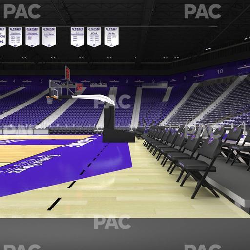 Bramlage Coliseum - Section Courtside Table 1 Seat View