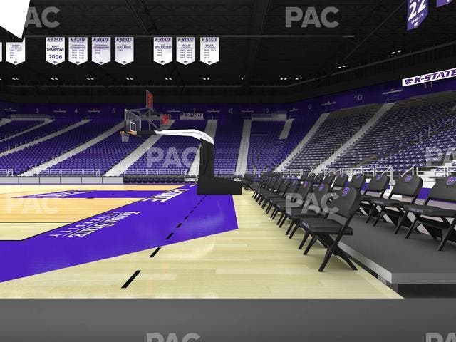 Bramlage Coliseum - Section Courtside Table 1 Seat View