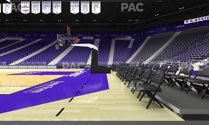 Bramlage Coliseum - Section Courtside Table 1 Seat View