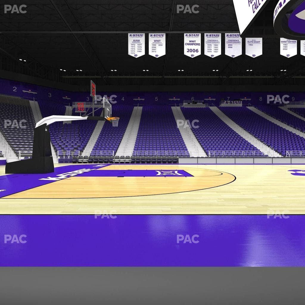 Bramlage Coliseum - Section Courtside Table 5 Seat View
