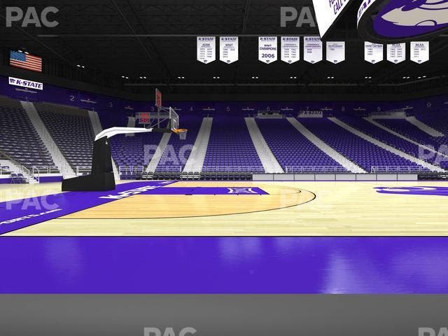 Bramlage Coliseum - Section Courtside Table 5 Seat View