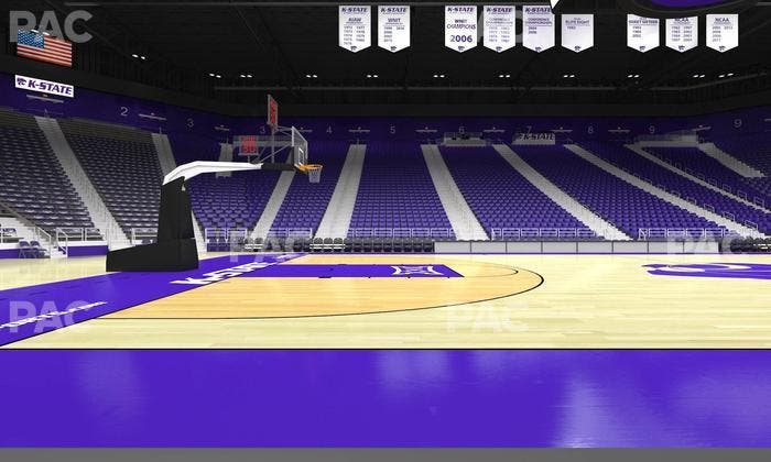 Bramlage Coliseum - Section Courtside Table 5 Seat View
