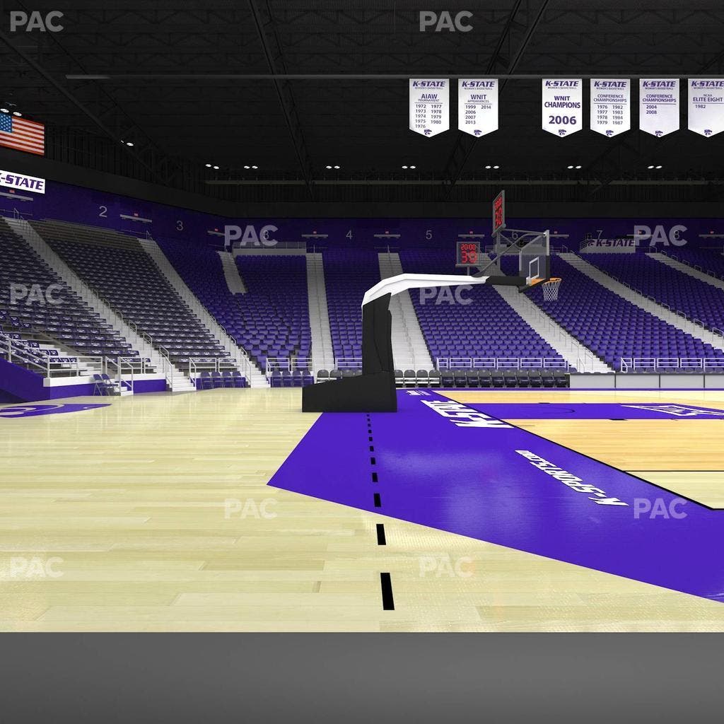 Bramlage Coliseum - Section Courtside Table 7 Seat View