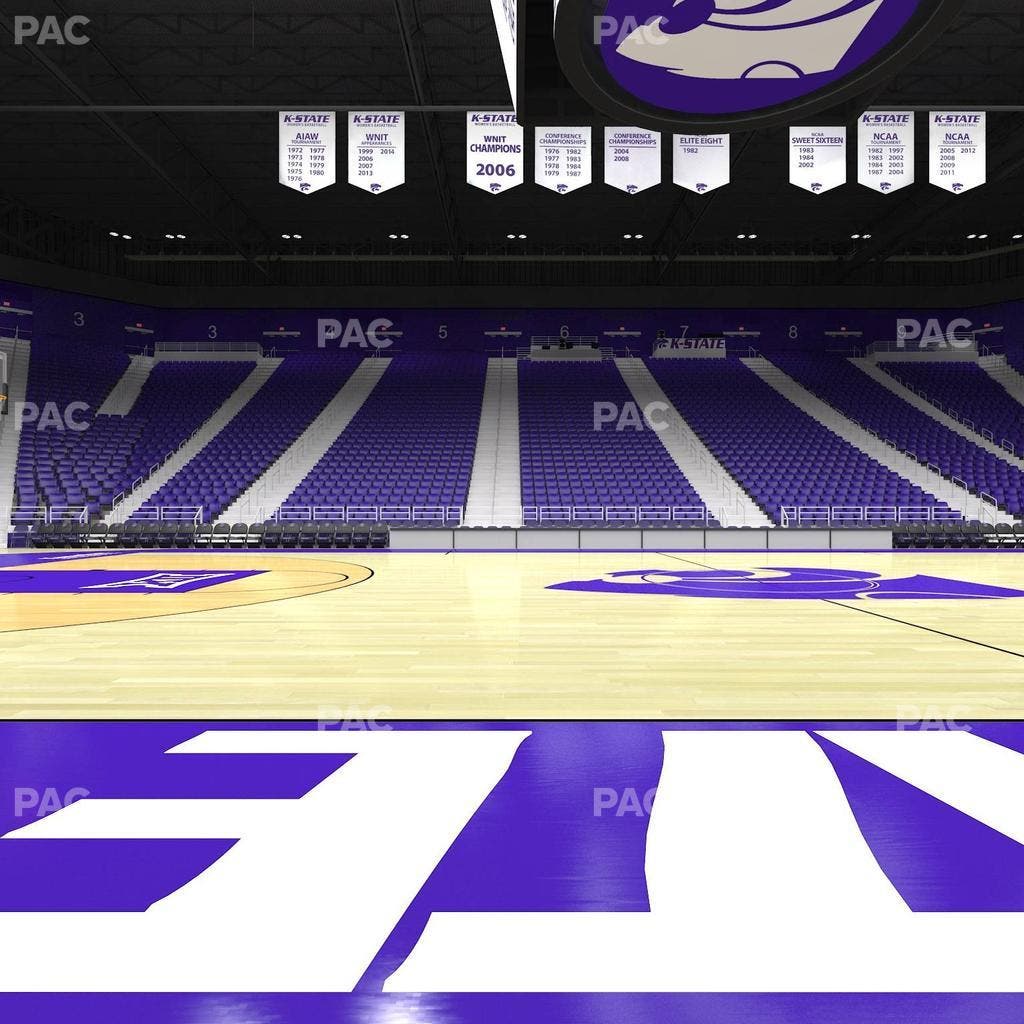 Bramlage Coliseum - Section Courtside Seat View