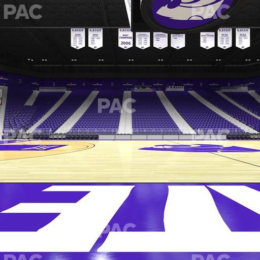 Bramlage Coliseum - Section Courtside Seat View
