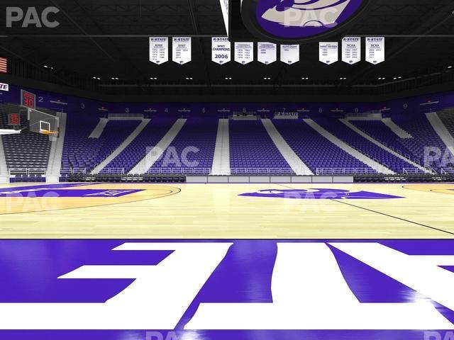 Bramlage Coliseum - Section Courtside Seat View