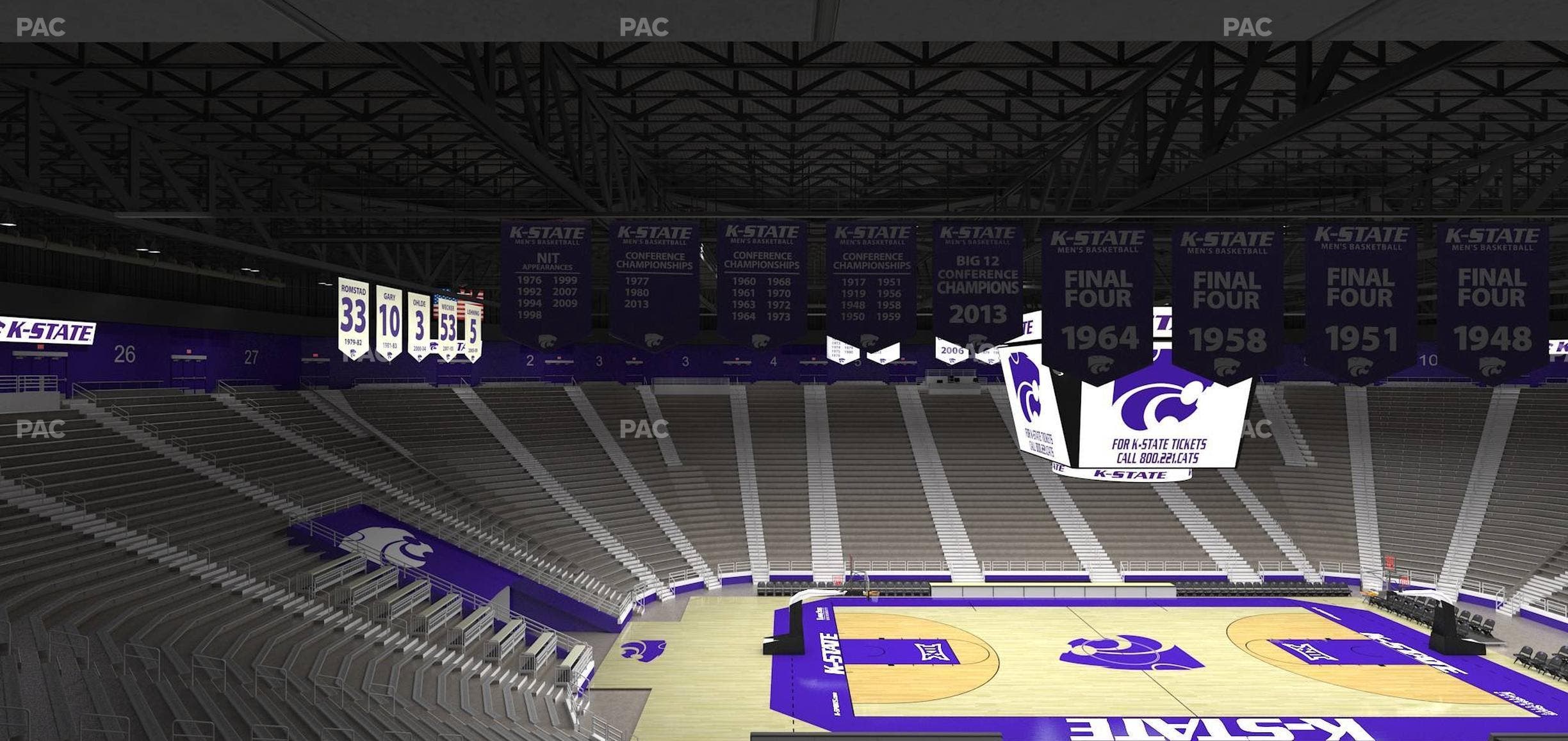 Bramlage Coliseum - Section Loge Boxes 21 Seat View