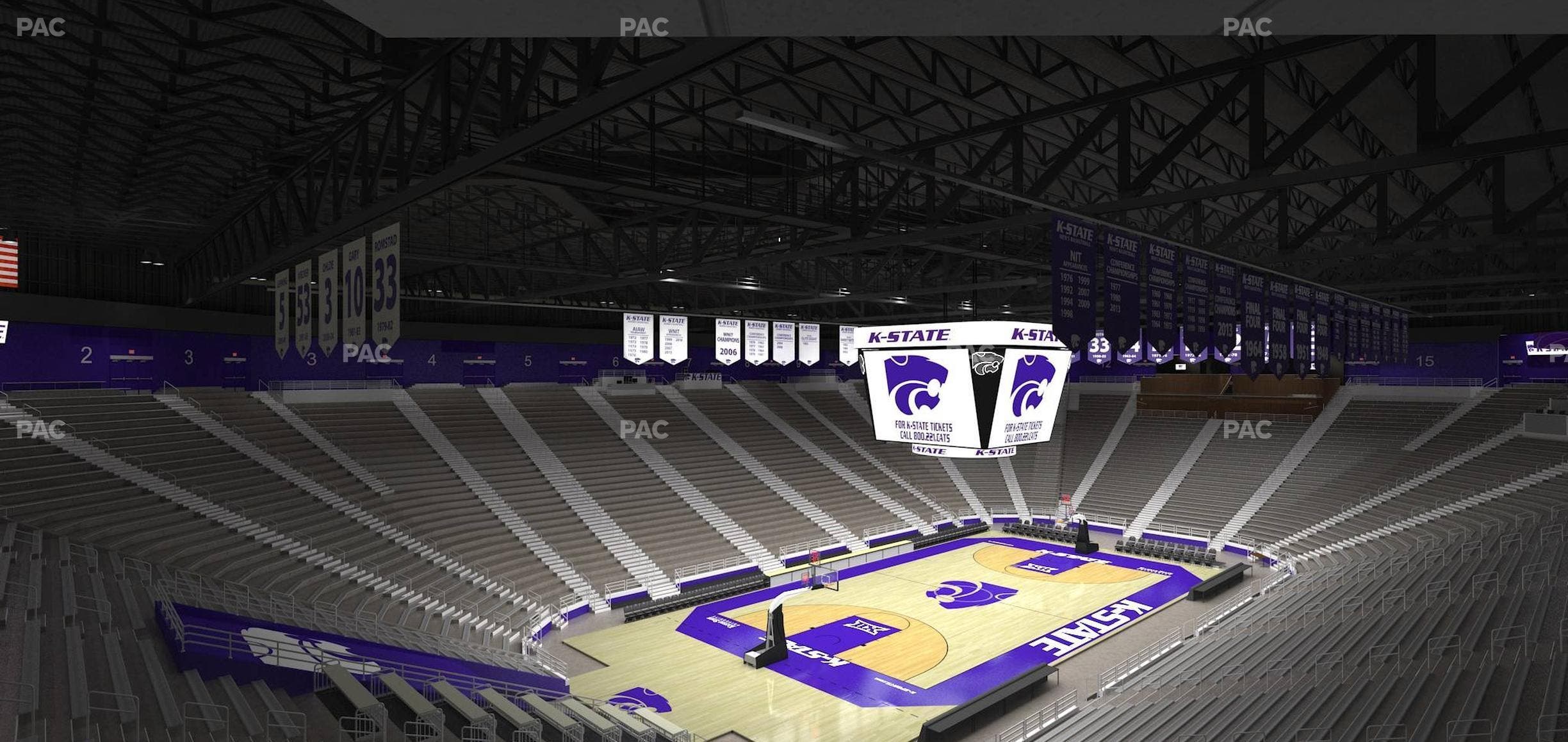 Bramlage Coliseum - Section Loge Boxes T 2 Seat View