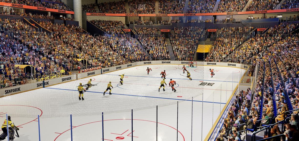 Bridgestone Arena - Section 102 Seat View