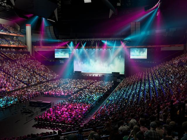 Bridgestone Arena - Section 102 Seat View Bridgestone Arena - Section 102 Seat View