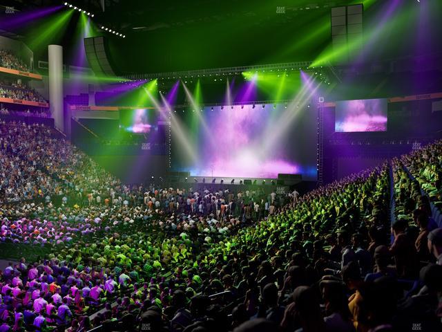 Bridgestone Arena - Section 103 Seat View