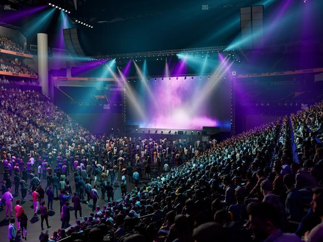 Bridgestone Arena - Section 103 Seat View