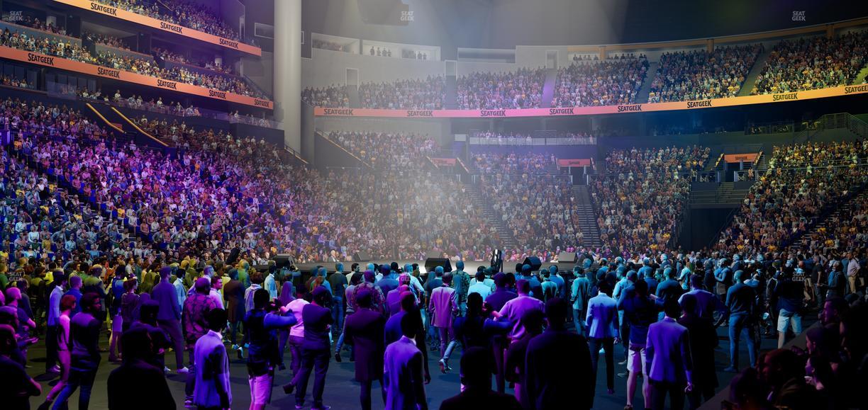 Bridgestone Arena - Section 103 Seat View