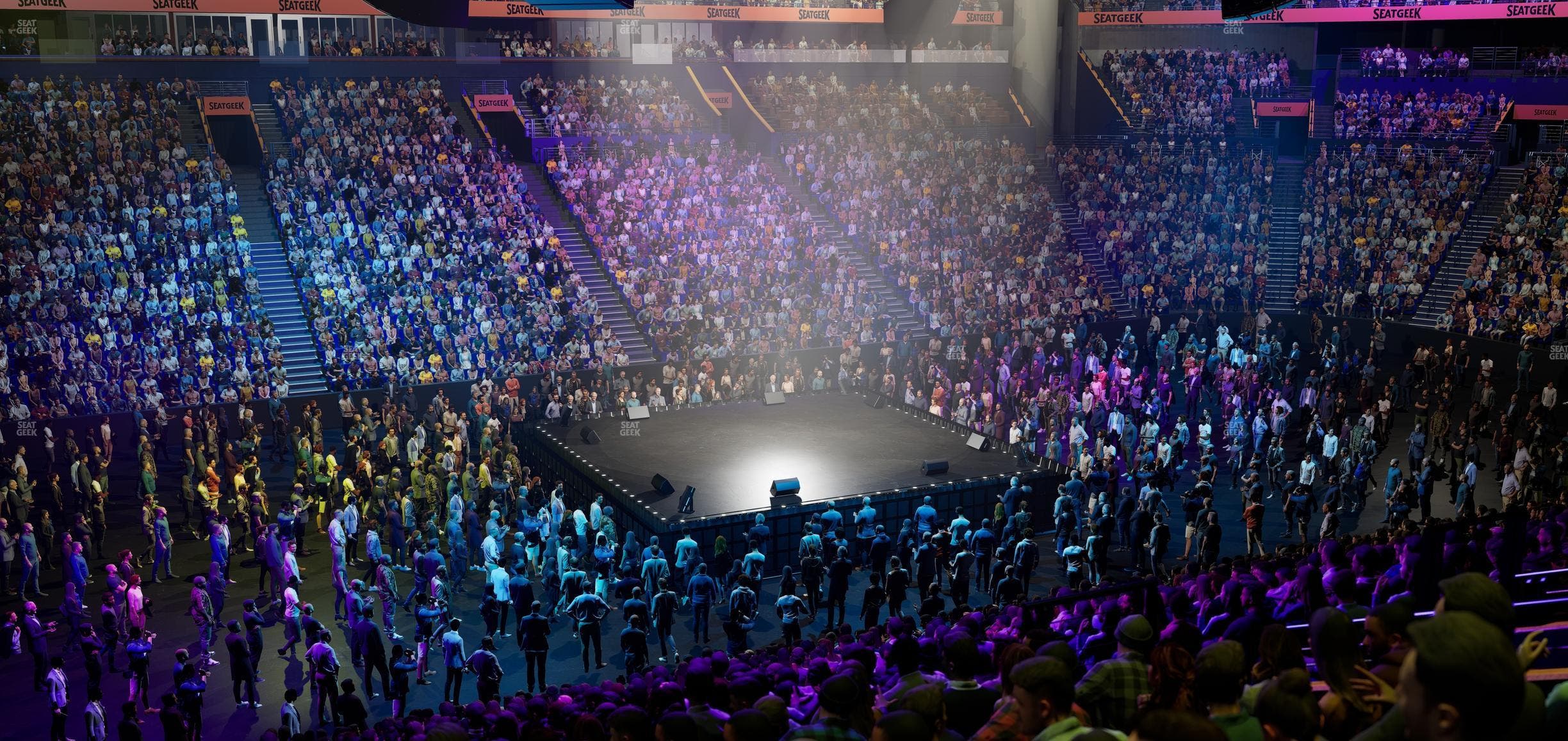 Bridgestone Arena - Section 104 Seat View
