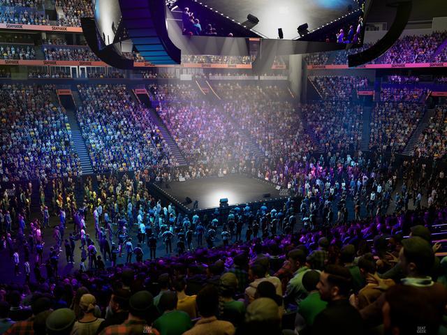 Bridgestone Arena - Section 104 Seat View