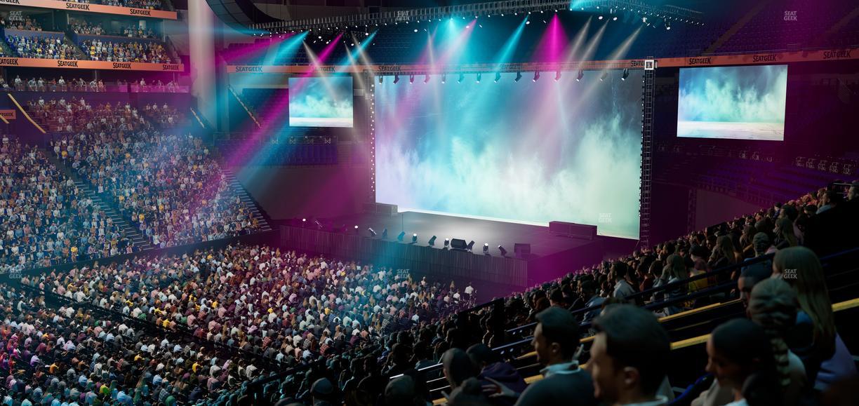 Bridgestone Arena - Section 104 Seat View