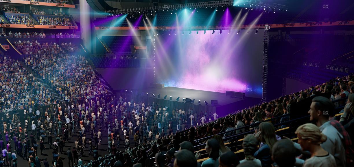 Bridgestone Arena - Section 104 Seat View