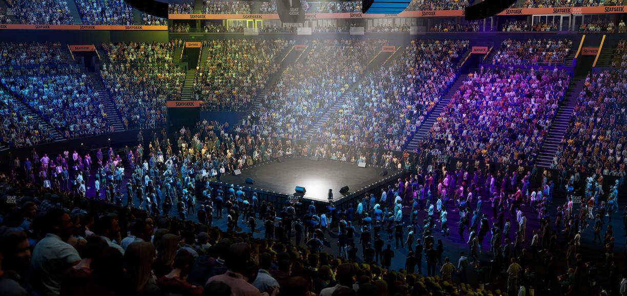 Bridgestone Arena - Section 107 Seat View