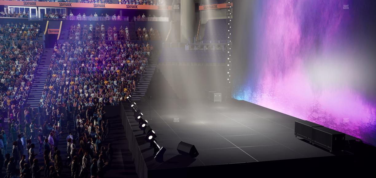 Bridgestone Arena - Section 107 Seat View